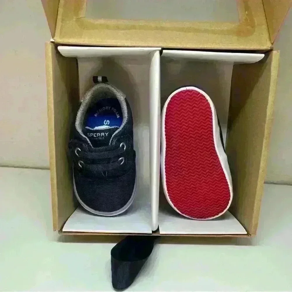 Sperry Unisex Baby Spinmaker Crib Jr Washable Sneaker